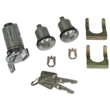 1979-1984 Cutlass Door & Ignition Lock Set, Bright Keys Image