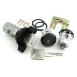 1985-1988 Camaro Black Cap Lock Set Ignition and Doors Square Keys Image