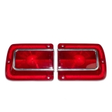 1965 Chevelle Tail Light Lenses With Chrome Trim Image