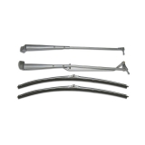 1970-1981 Chevrolet Windshield Wiper Arm and Blade Kit Brushed Image
