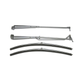 1970-1981 Camaro Windshield Wiper Arm and Blade Kit Brushed Image