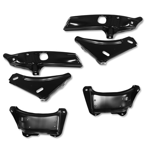 1968-1972 Nova Front And Rear 6 Piece Bumper Bracket Kit Front And Rear