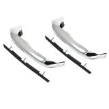 1970 Chevelle Chrome Front Bumper Guards With Impact Strips Image