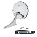 1966-68 El Camino Bowtie Chrome Side View Mirror Premium Quality Image