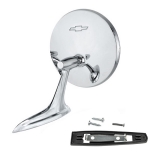 1963-1965 Nova Bowtie Chrome Side View Mirror Premium Quality Image