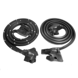 1982-1988 Monte Carlo Molded Front Door Seal Weatherstrip With Clips, 2 Door Coupe Image