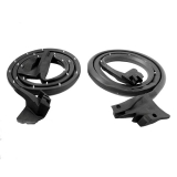 1981-1987 Regal Molded Front Door Seal Weatherstrip With Clips, 2 Door Coupe Image