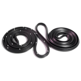 1975-1979 Nova Front Door Molded Door Opening Seals with Clips Image