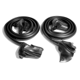 1982-1992 Camaro Molded Door Seal Weatherstrip With Clips Image