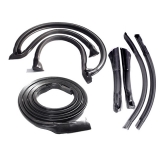 1982-1992 Camaro Molded Convertible Top Weatherstrip Seal Kit (6pc) Image