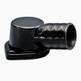 1964-1977 Chevelle Eddie Motorsports Billet Thermostat Housing LS Chevy - Black Anodized Image