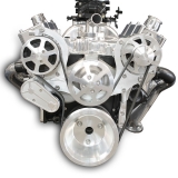 EMS S-Drive Plus Serpentine Pulley System, No Power Steering, Small Block, Raw Machined Image