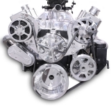 EMS S-Drive Plus Serpentine Pulley System, Plastic PS Reservoir, Big Block, Raw Machined Image