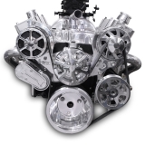 EMS S-Drive Plus Serpentine Pulley System, Remote Reservoir, Big Block, Polished Image