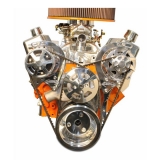 1964-1977 Chevelle Small Block V-Drive Kit With No Power Steering  Raw Machined Finish Image