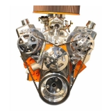 1967-2002 Camaro Small Block V-Drive Kit With No Power Steering  Raw Machined Finish Image