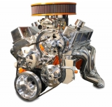 1967-2002 Camaro Small Block V-Drive Kit W/Billet Power Steering Reservoir Clear Anodized Finish No AC Image