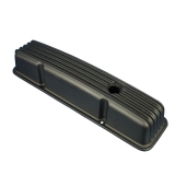 Eddie Motorsports Tall Finned Aluminum Small Block Valve Covers - Matte Black Image