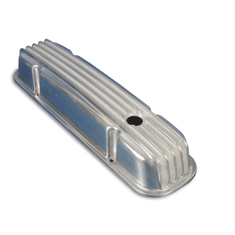 1964-1987 El Camino Eddie Motorsports Tall Finned Aluminum Small Block Valve Covers - Polished: MS108-29P