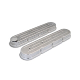 Eddie Motorsports LS Cast Valve Covers, Ball Milled, Polished Image