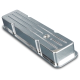 1967-2002 Camaro Eddie Motorsports Billet Ball Milled Small Block Valve Covers - Clear Anodized: MS108-76CA
