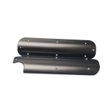 1964-1987 El Camino Eddie Motorsports Billet Chevy LS Coil Covers, w/ Oil Filler Cutout, Matte Black Image