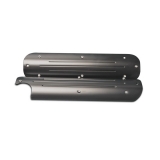 1964-1987 El Camino Eddie Motorsports Billet Chevy LS Coil Covers, w/ Oil Filler Cutout, Ball Milled, Matte Black Image