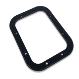 Eddie Motorsports Smooth Billet Shifter Bezel & Mount Plate - Black Anodized Image