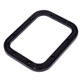 Eddie Motorsports Ball Milled Billet Shifter Bezel & Mount Plate - Black Anodized Image