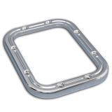 Eddie Motorsports Ball Milled Billet Shifter Bezel & Mount Plate - Polished Image