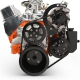 EMS Chevy Small Block Raven V-Drive Kit, No AC, Billet PS Res, Matte Black Finish Image