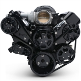 EMS LS Series Raven S-Drive Plus 8Rib Serpentine System, Remote Res, Gloss Black Finish Image