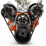 EMS Chevy Big Block Raven V-Drive Kit, No PS, Gloss Black Anodized Image