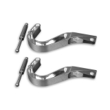 Eddie Motorsports 1966-1967 Chevelle Billet Trunk Hinges, Gloss Black Fusioncoat Image