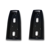 Eddie Motorsports 1966-1967 Nova Billet Tail Light Bezels, Matte Black Image