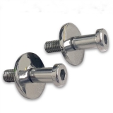 Eddie Motorsports 1964-1977 El Camino Stainless Steel Door Striker Bolts, Polished Image