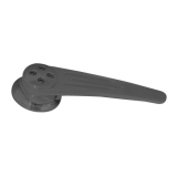 Eddie Motorsports Ball Milled Interior Door Handles, Matte Black Image