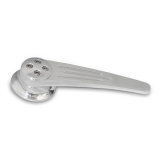 Eddie Motorsports Ball Milled Interior Door Handles, Clear Anodized Image