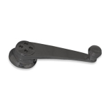 Eddie Motorsports 1964-1977 El Camino Smooth Interior Window Cranks, Black Anodized Image