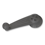 Eddie Motorsports 1964-1977 El Camino Ball Milled Interior Window Cranks, Matte Black Image