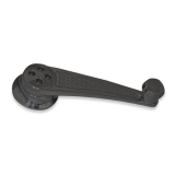 Eddie Motorsports Diamond Interior Window Cranks, Black Anodized Image