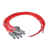 1964-1987 El Camino MSD Super Conductor Spark Plug Wire Set, Multi-Angle Plug, HEI Cap Image