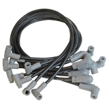 1978-1987 Grand Prix MSD Race Tailored Super Conductor Spark Plug Wire Set, SBC w- HEI Cap, Black Image