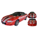 1998-2002 Camaro Convertible 35th Anniversary Decal Kit, Black/SIlver Details Image