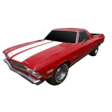 1968-1969 El Camino Custom SS Hood Stencil Kit Image