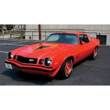 1977 Camaro Z28 Decal Kit Red and Orange (with hollow names)