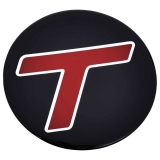 1984-1987 Regal TURBO T Hub Cap Emblem Black And Red Image