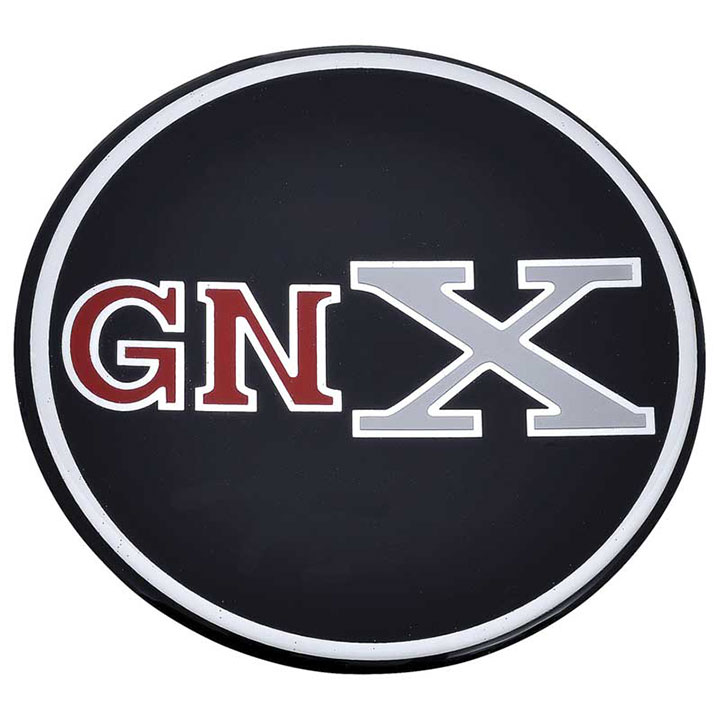 1987 Buick GNX Hub Cap Emblem Black And Red