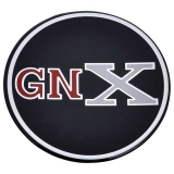 1987 Regal GNX Hub Cap Emblem Black And Red Image