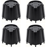 1982-1992 Camaro Wheel Center Cap N90 Black Kit 4pc Image